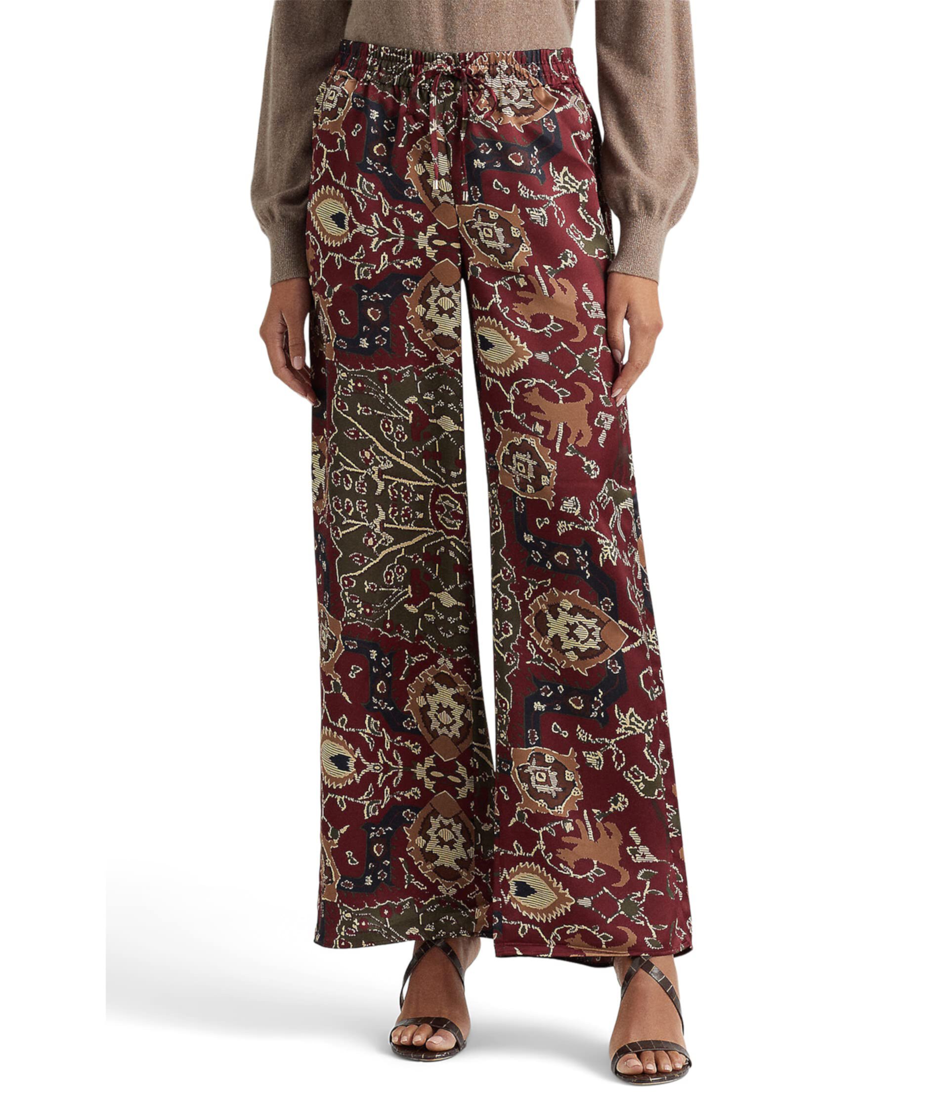 Print Charmeuse Wide-Leg Pants LAUREN Ralph Lauren