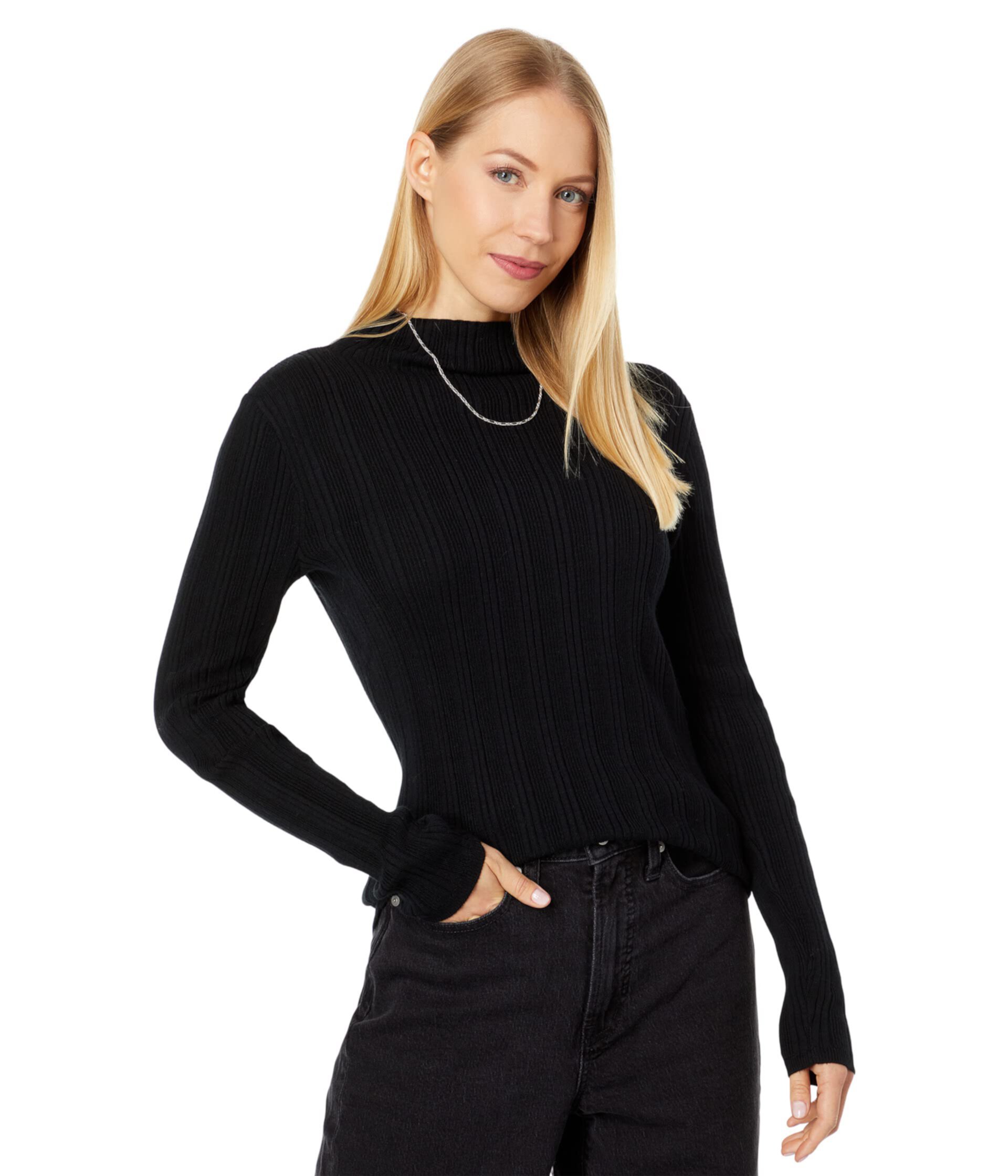 Leaton Mockneck Pullover Sweater Madewell