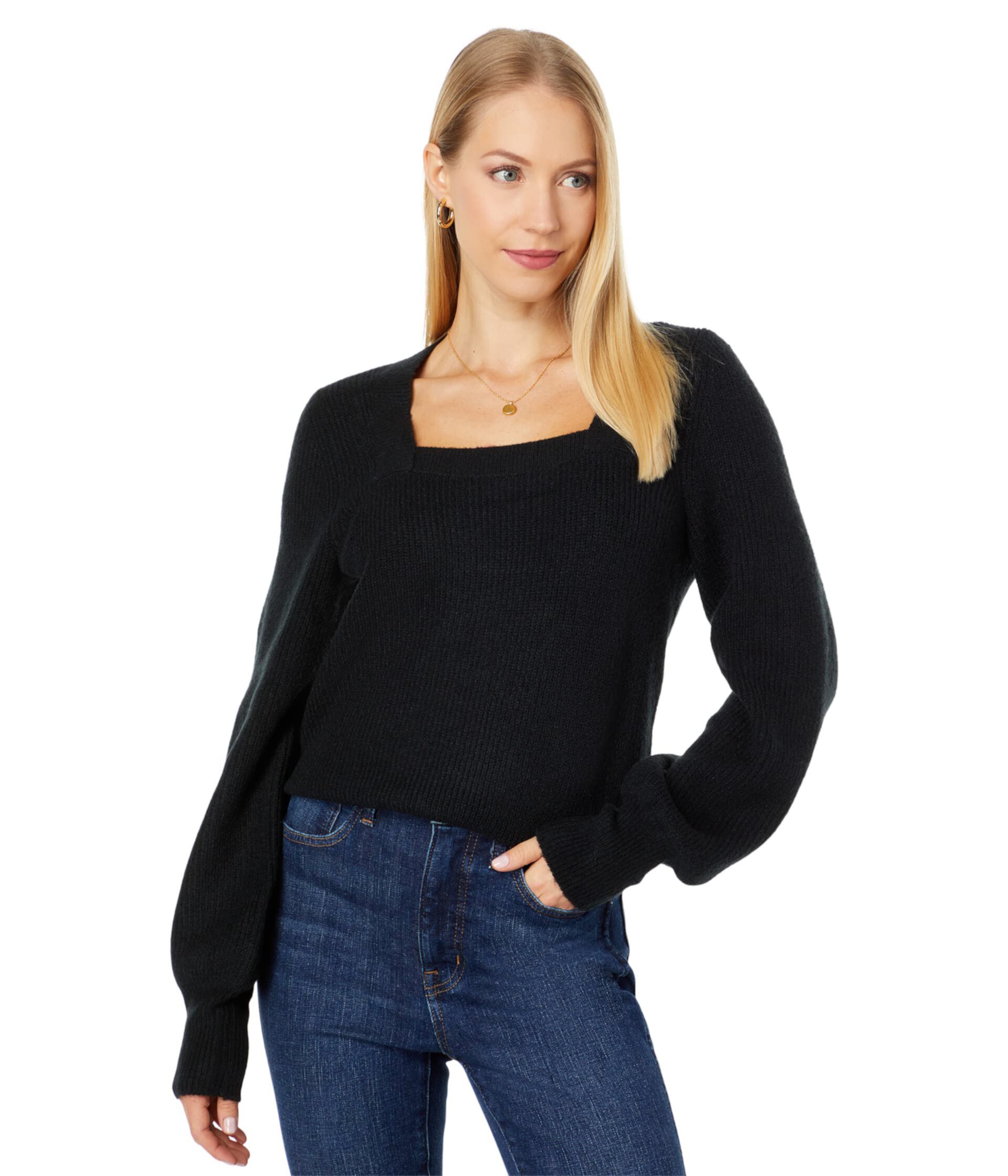 Melwood Square-Neck Pullover Sweater in Coziest Yarn Madewell