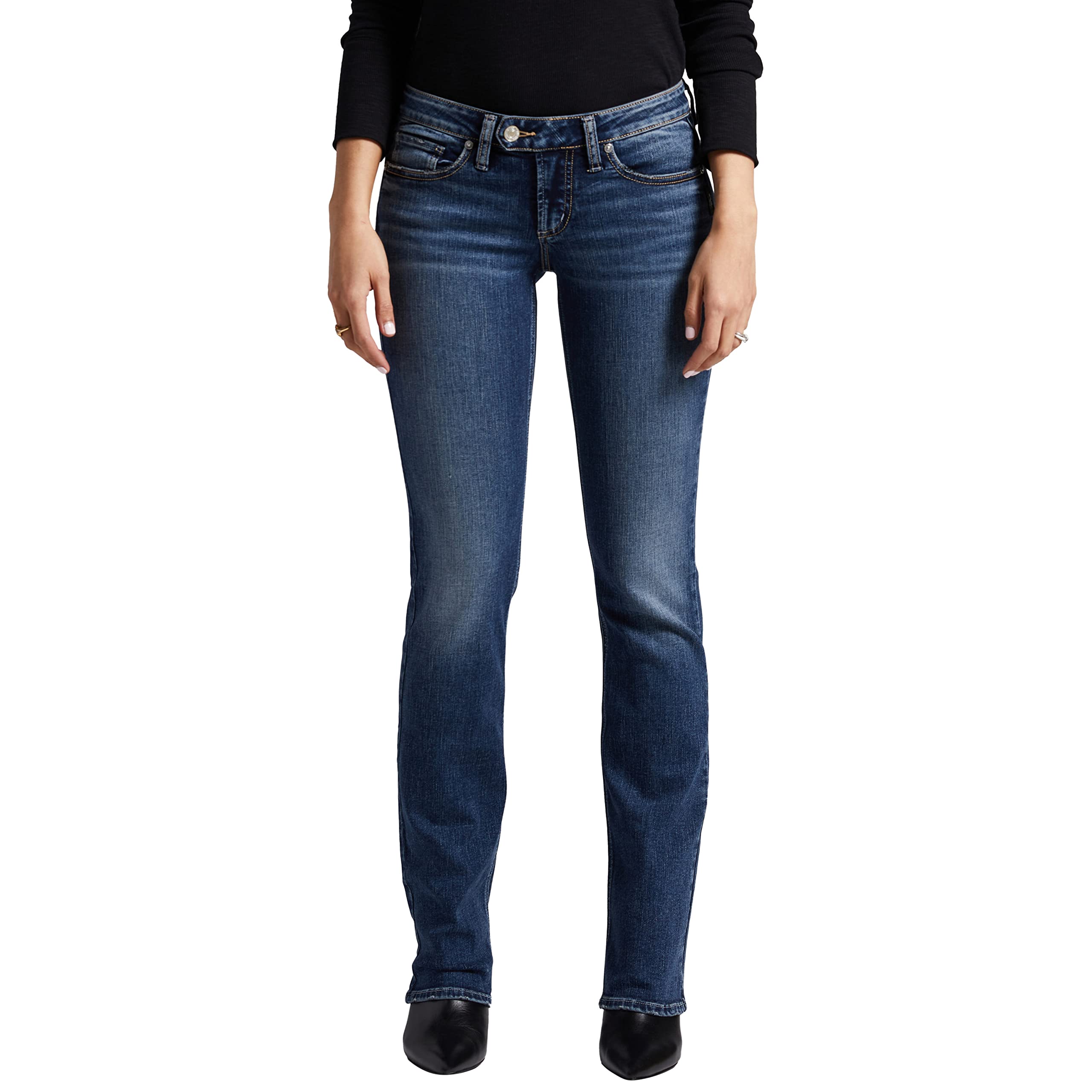 Узкие джинсы с заниженной талией вторник L12602EDB346 Silver Jeans Co.