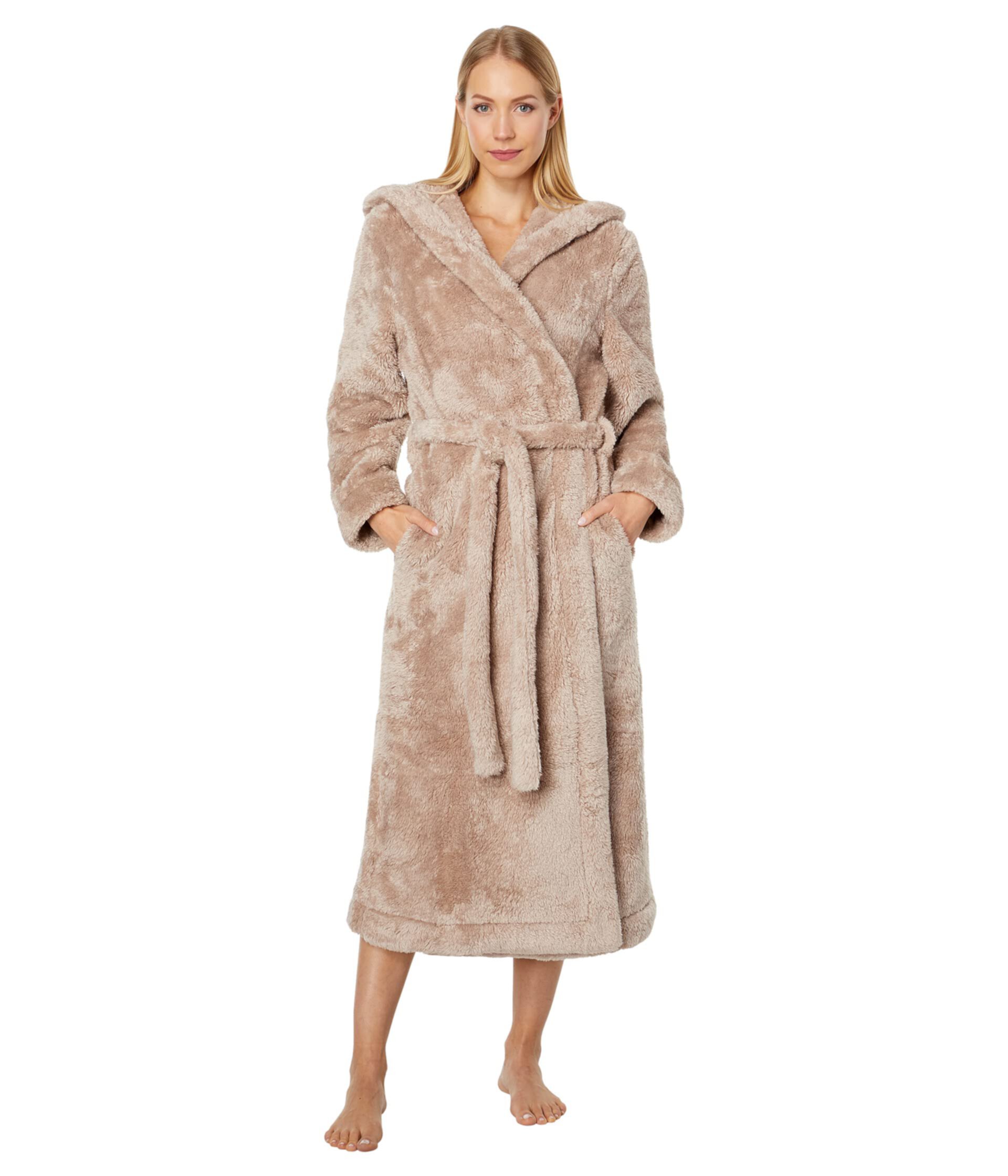 Wynter Recycled Plush Hooded Robe Skin