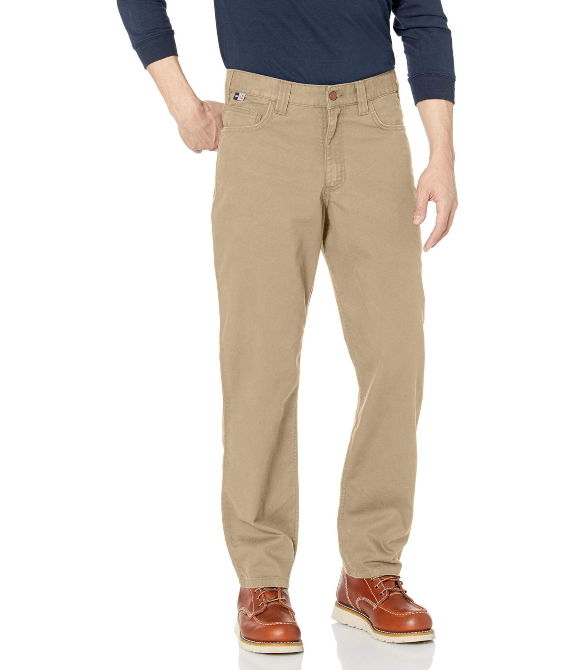 Огнестойкие рабочие брюки Rugged Flex® Relaxed Fit с пятью карманами Carhartt