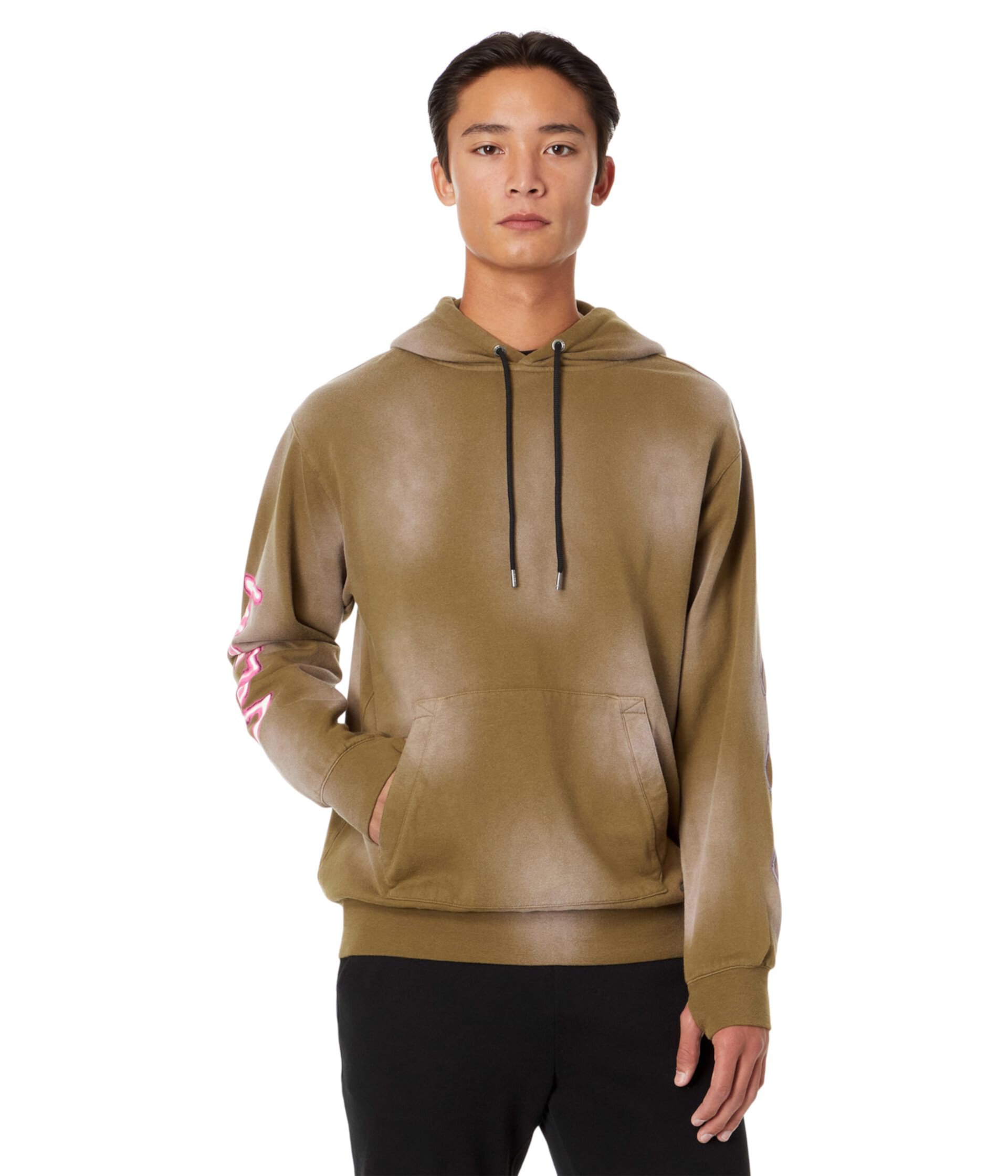 Худи с капюшоном D.I. Fleece от Volcom Snow, 90% хлопок, уютный стиль и принт Mike Rav Volcom Snow