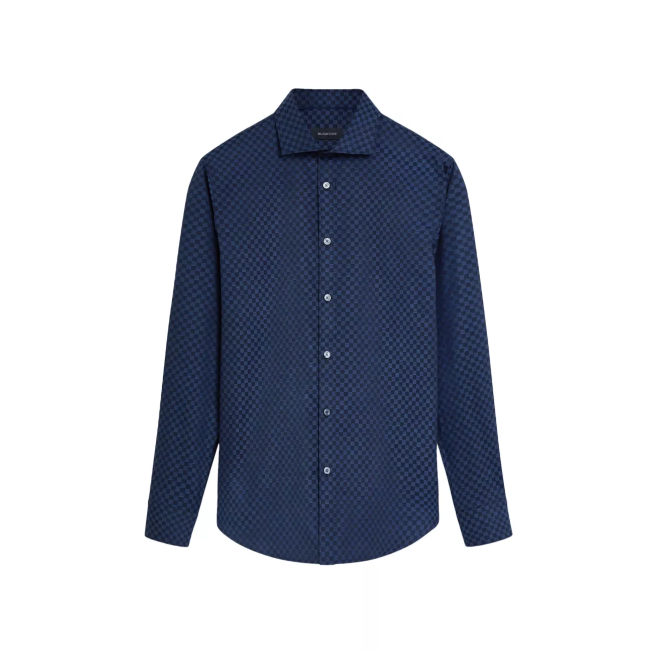 Checkerboard Button-Up Shirt BUGATCHI