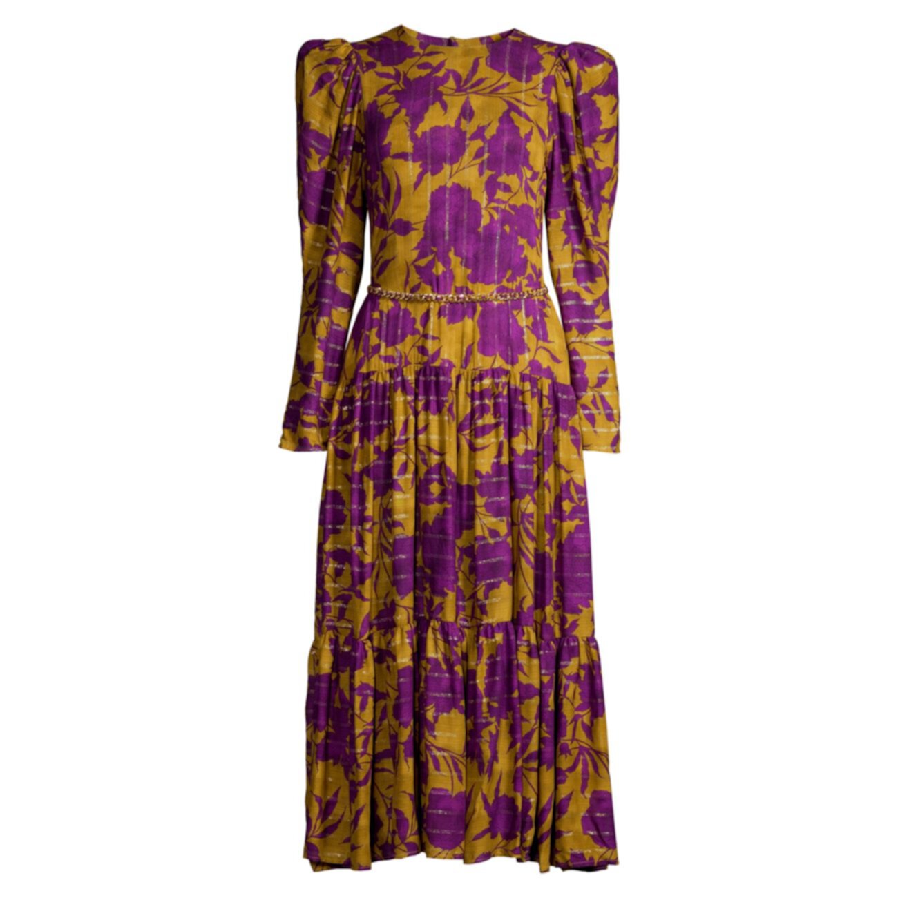 Платье миди из вуали с поясом Taylor DELFI