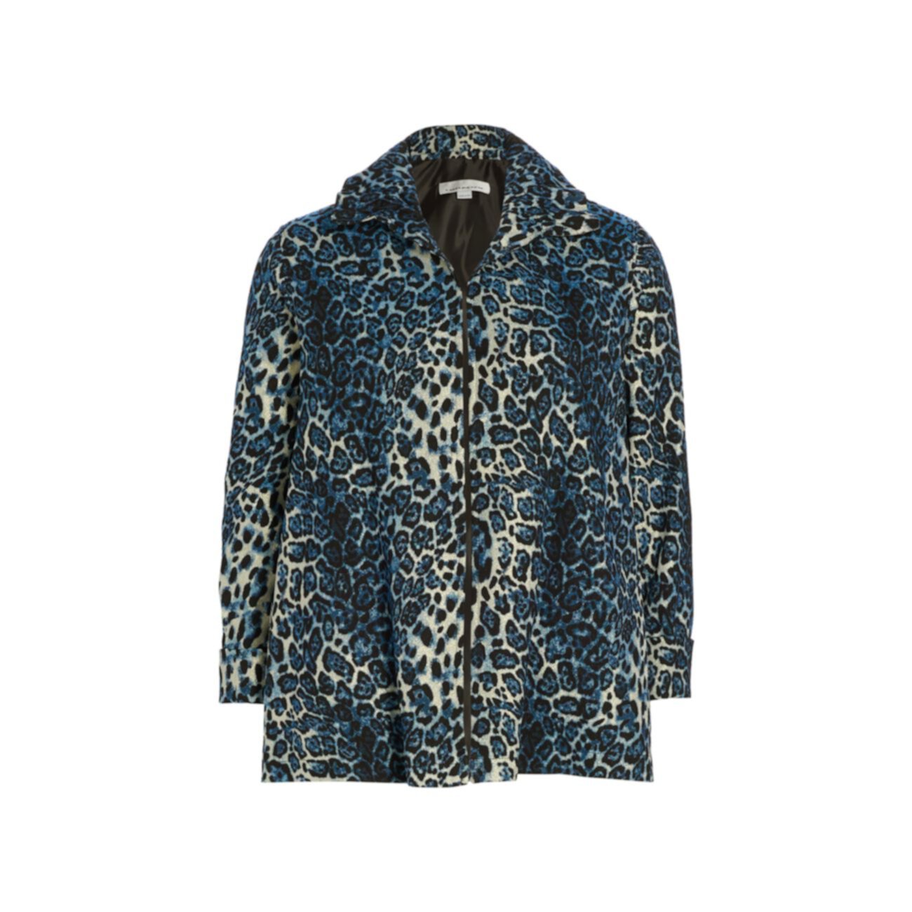 Жаккардовая куртка трапециевидной формы с леопардовым принтом Caroline Rose