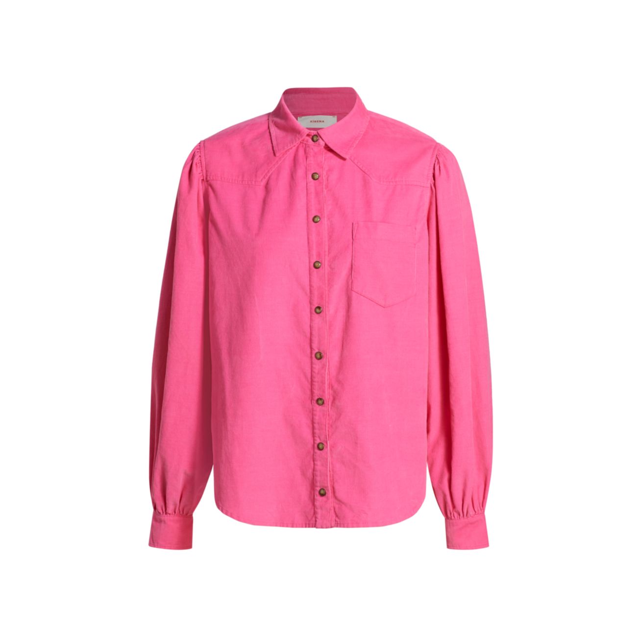 Wylan Cotton Corduroy Western-Style Shirt Xirena