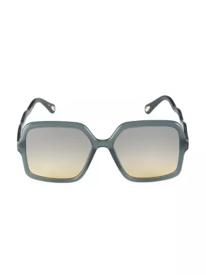 Квадратные солнцезащитные очки Zelie 58 мм Chloe