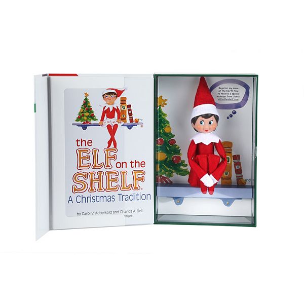 Кукла и аксессуары The Elf on the Shelf®: Книга Рождественской традиции и эльф с голубыми глазами The Elf on the Shelf