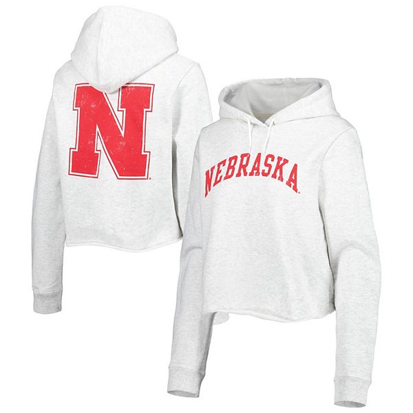 Укороченное худи с капюшоном Women's League Collegiate Wear Nebraska Huskers 1636 League Collegiate Wear