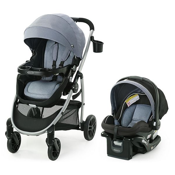 Система для прогулок Graco Modes Pramette: 3-в-1, для детей до 23 кг, включает автокресло и прогулочную коляску Graco