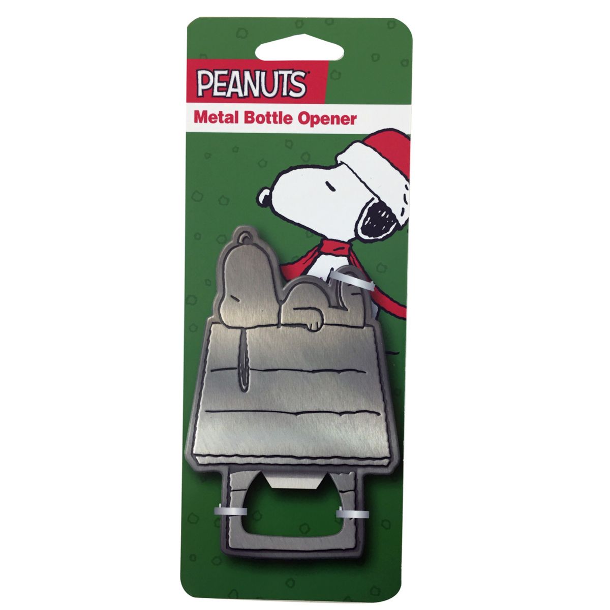 ICUP Peanuts Snoopy's Holiday Doghouse Metal Bottle Opener Icup