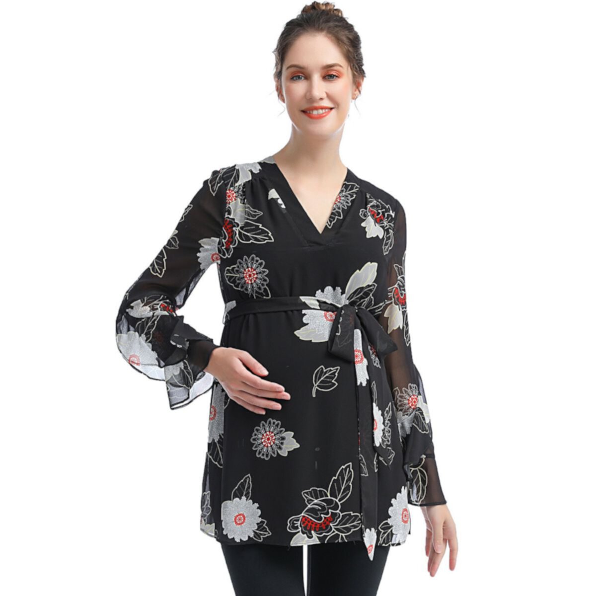 Блузка с вышивкой Pokkori для беременных Pokkori