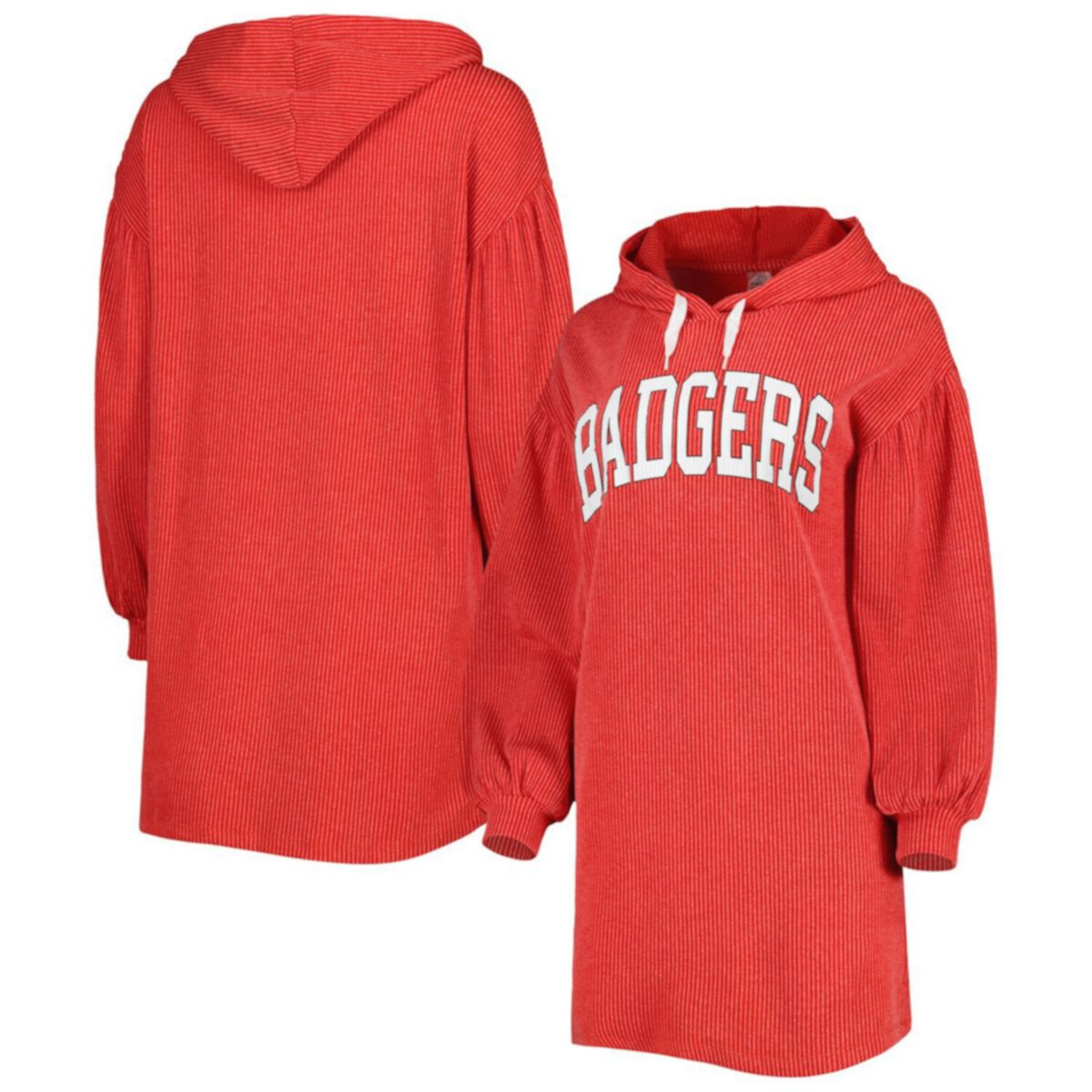 Женское трикотажное классическое платье с капюшоном Gameday Couture для болельщиков Wisconsin Badgers Gameday Couture