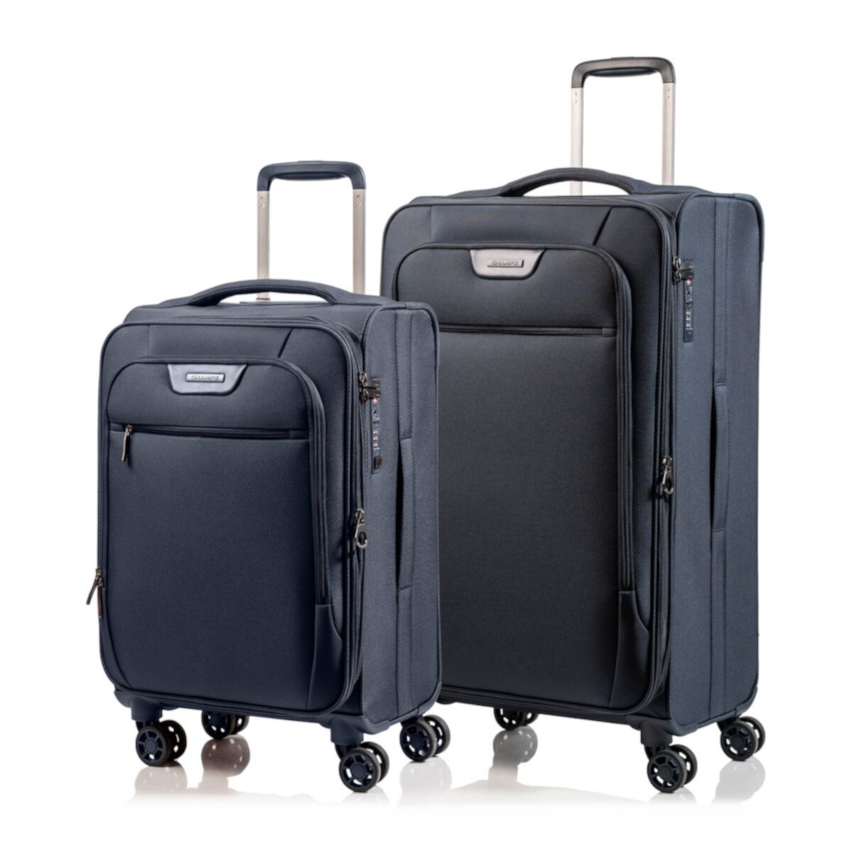 Набор чемоданов-спиннеров Champs SMART Softech Collection из 2 предметов с USB-портом CHAMPS