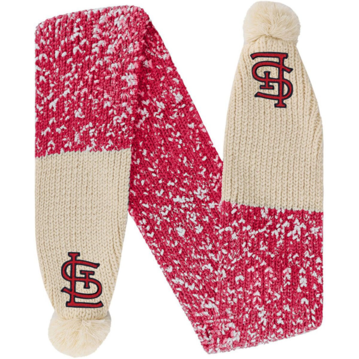 Длинный шарф FOCO Confetti с помпоном St. Louis Cardinals FOCO