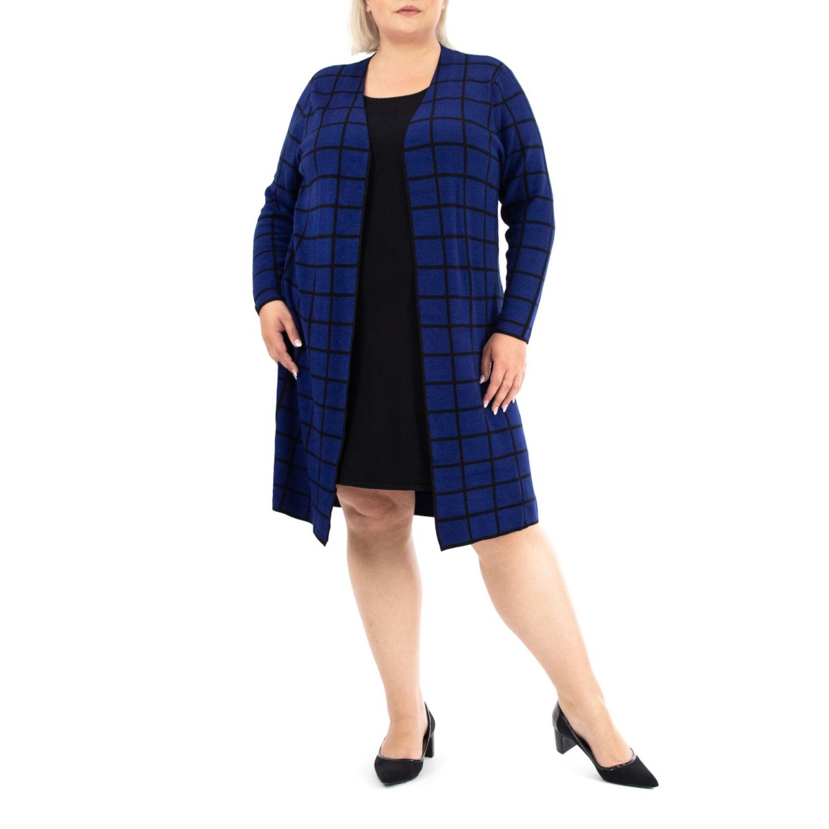 Плюс размер Платье-свитер Nina Leonard с круглым вырезом Nina Leonard