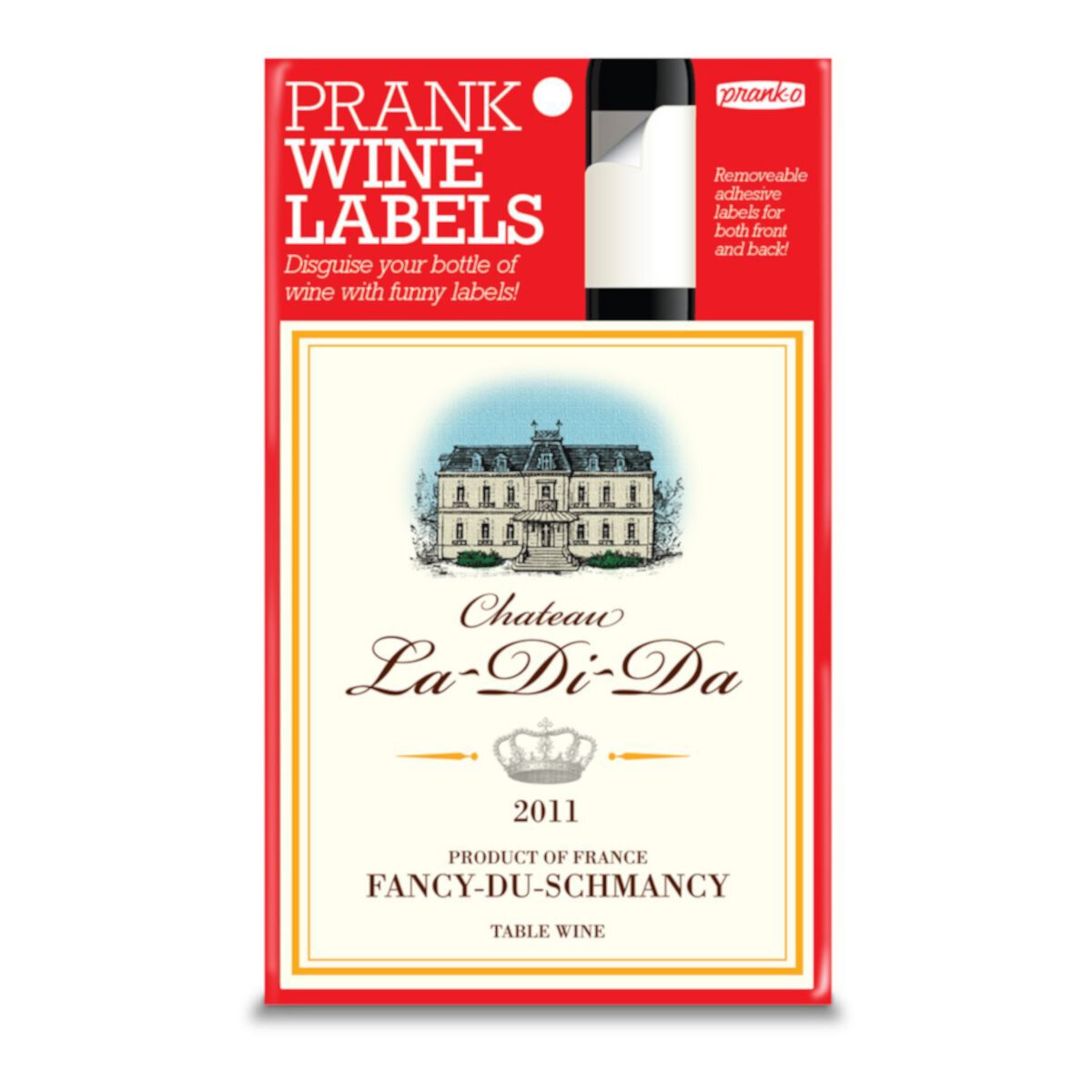 Этикетка вина Prank-O Prank: Chateau La Di Da Prank-O
