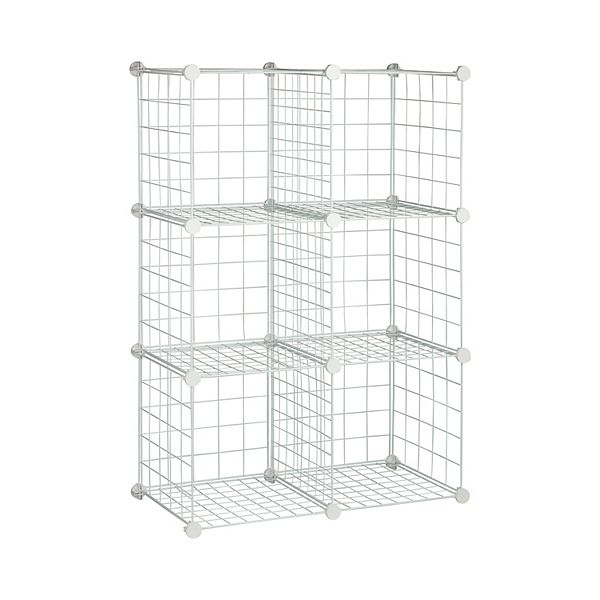 Honey-Can-Do 6-Pack Modular Mesh Storage Cube Set Honey-Can-Do