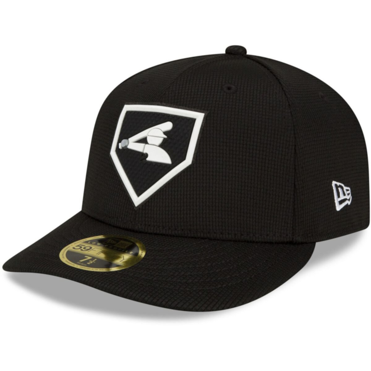 Мужская кепка New Era Black Chicago White Sox 2022 Clubhouse Cooperstown Collection Low Profile 59FIFTY Приталенная шляпа New Era