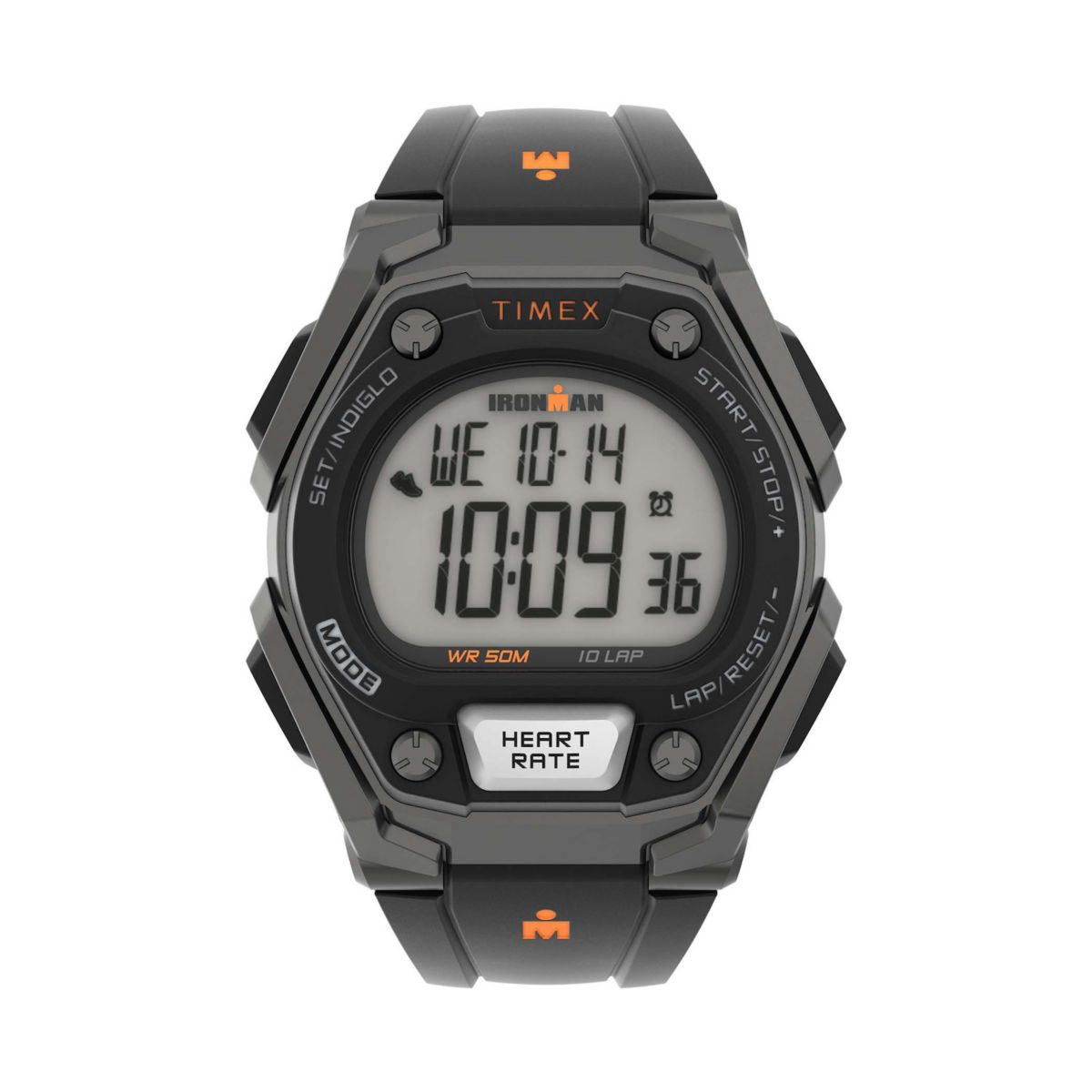Мужские часы Ironman® Classic 10+ Timex® с отслеживанием активности и пульсометром — TW5M49400JT Timex
