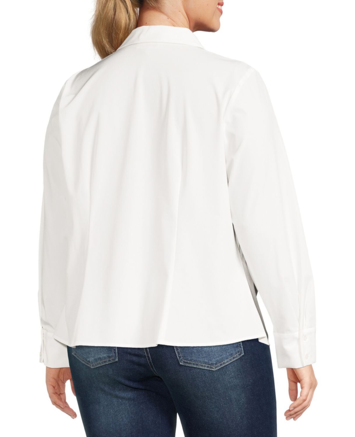 Плюс Присборенная рубашка на пуговицах Calvin Klein