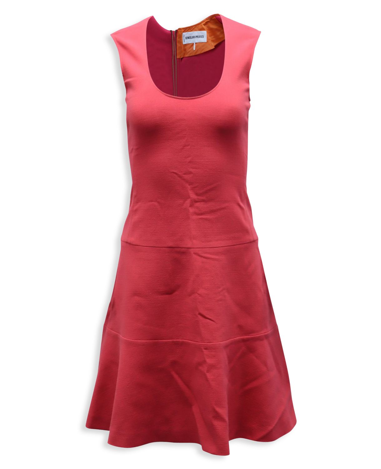 Розовое шерстяное платье без рукавов Emilio Pucci Emilio Pucci