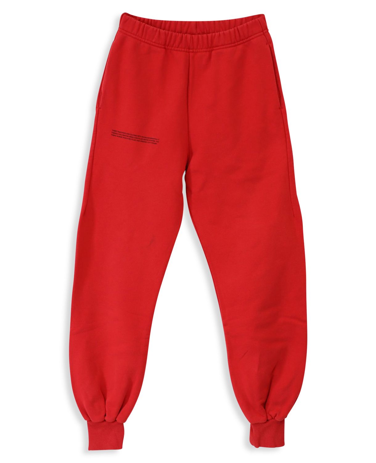 Красные хлопковые спортивные брюки с манжетами Pangaia 365 Pangaia