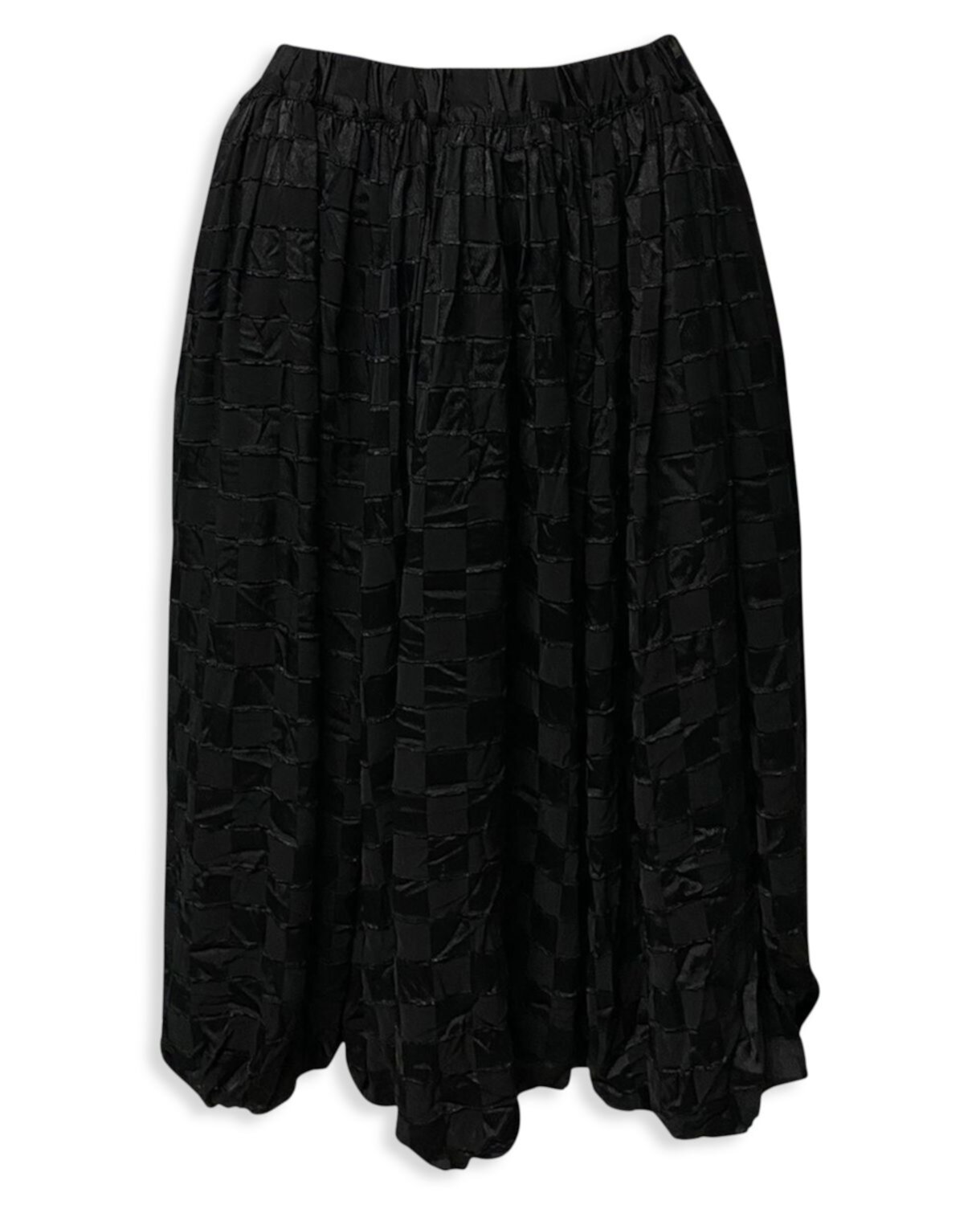 Черная юбка в клетку из полиэстера с завышенной талией Comme Des Garçons Comme des Garcons