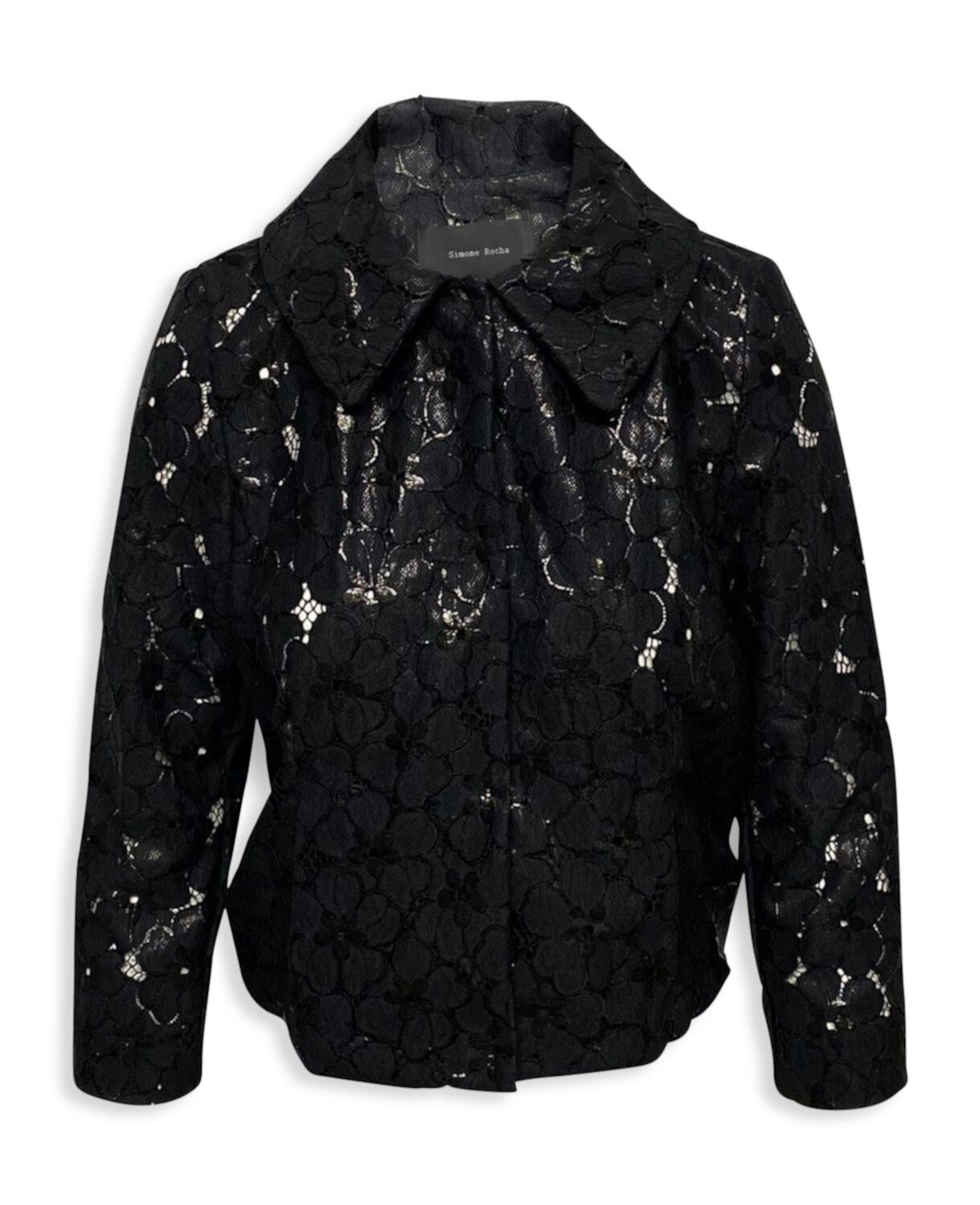 Черная нейлоновая кружевная куртка Simone Rocha Simone Rocha