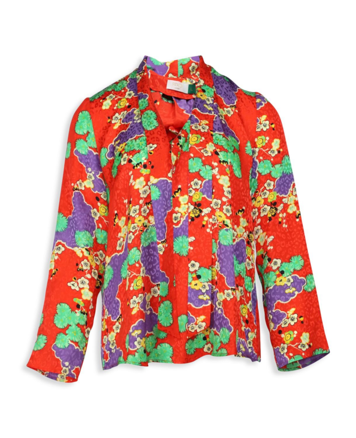 Rixo Sadie Floral Blouse In Multicolor Silk RIXO