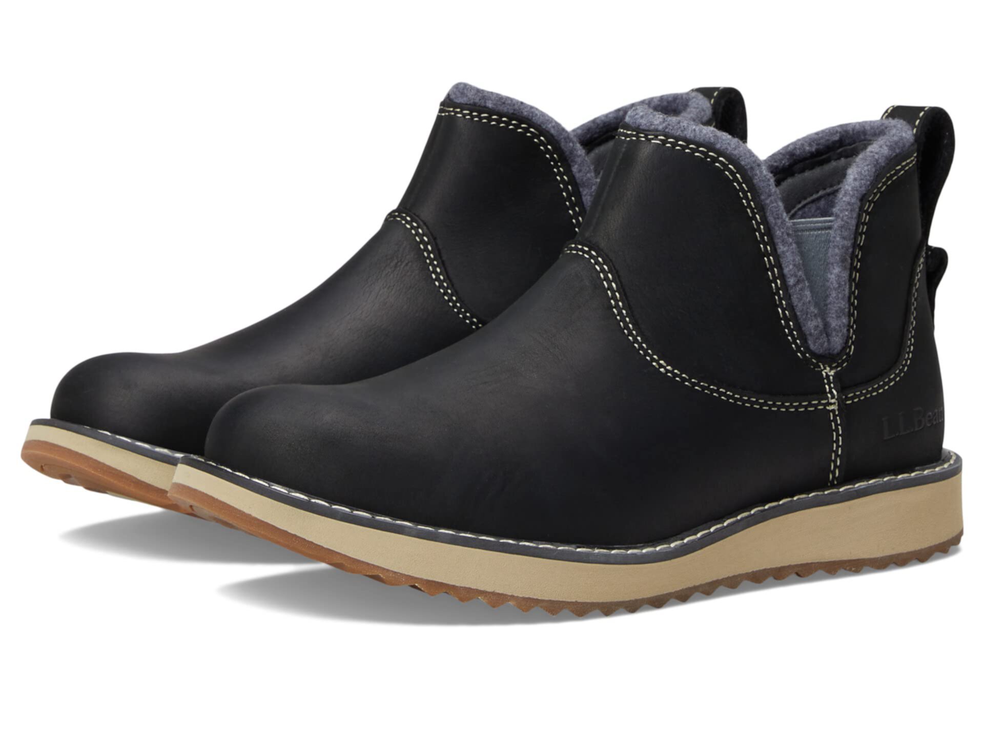 Кожаные ботинки L.L.Bean Stonington Plain Toe Pull-On с текстильной подкладкой L.L.Bean