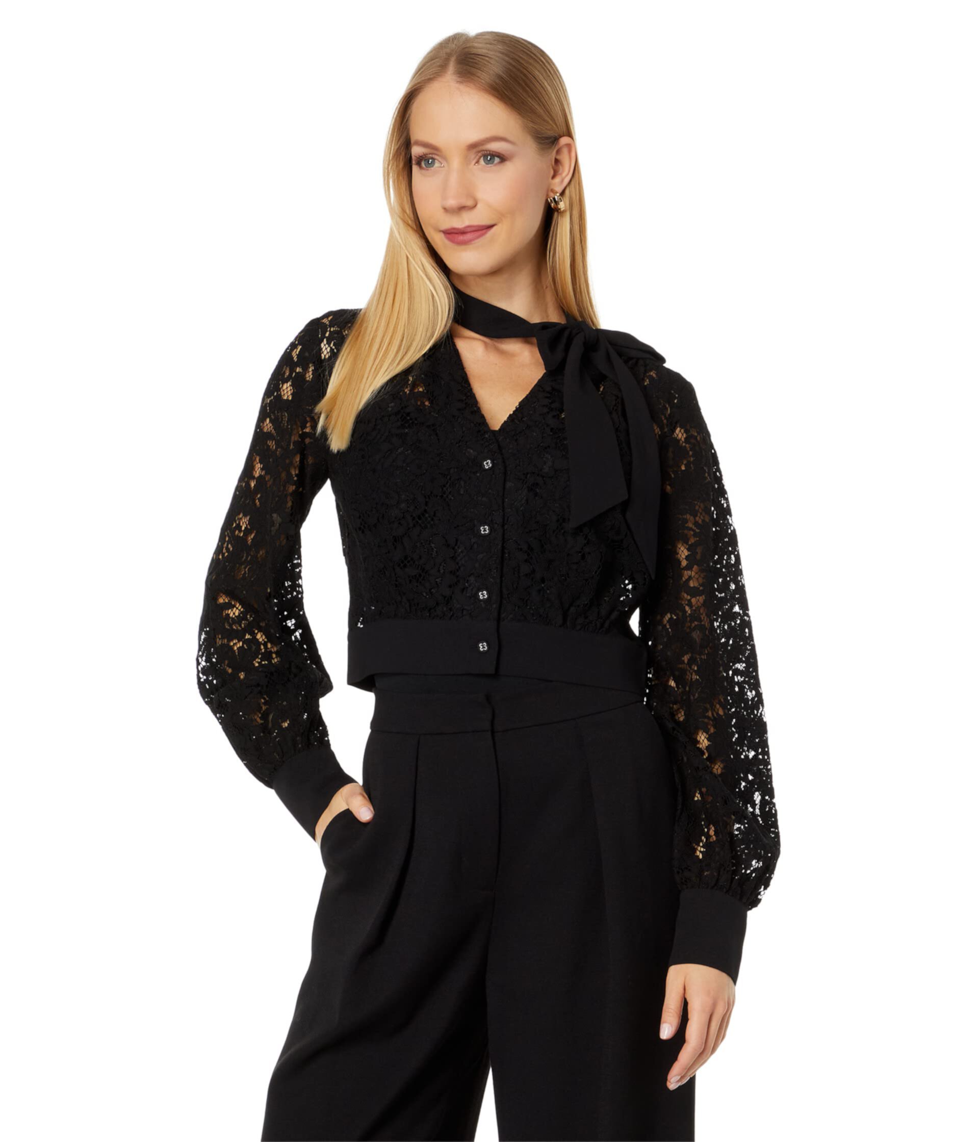 Женская Блузка BCBGMAXAZRIA Floral Lace BCBGMAXAZRIA