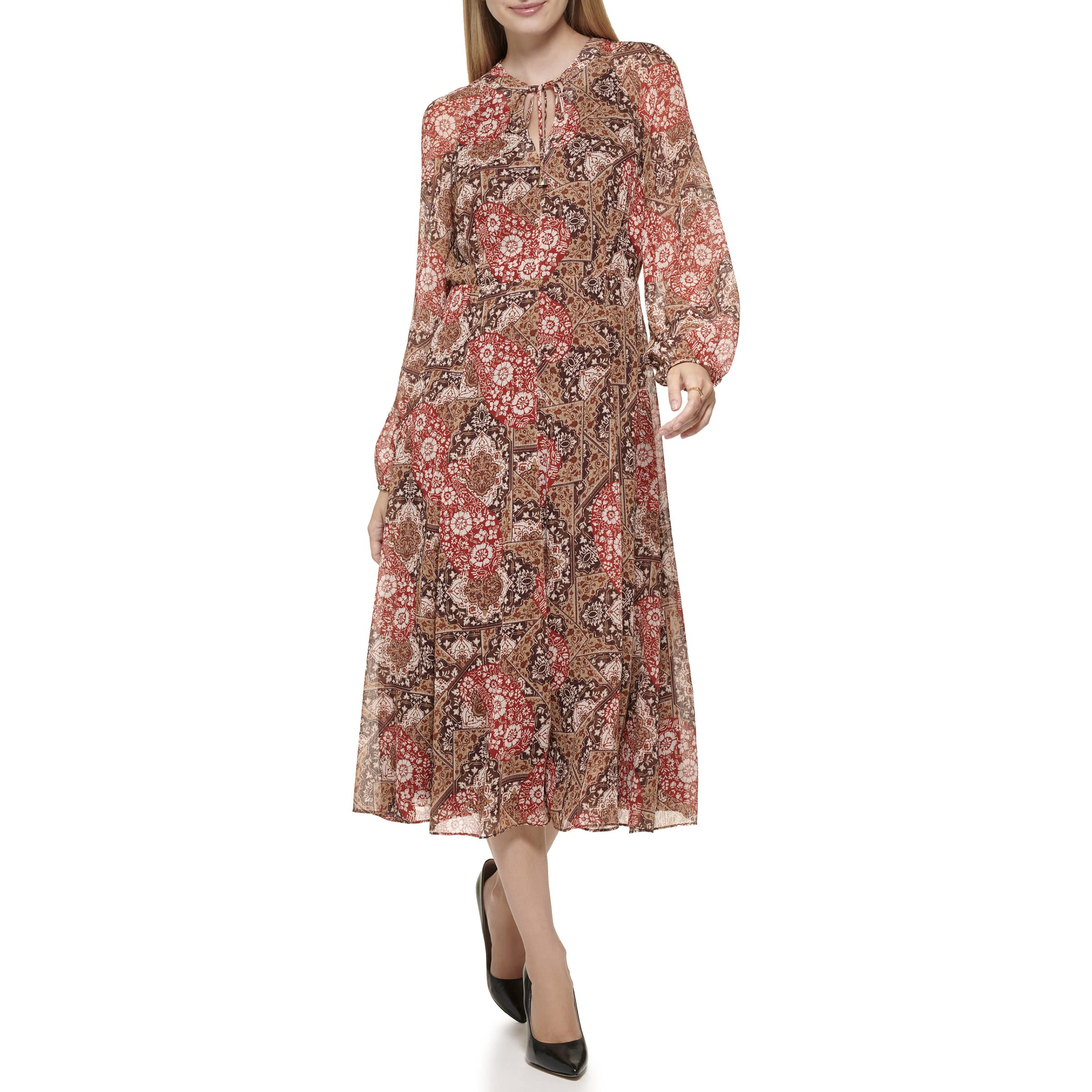 Гобеленовое платье с узором пейсли Tommy Hilfiger