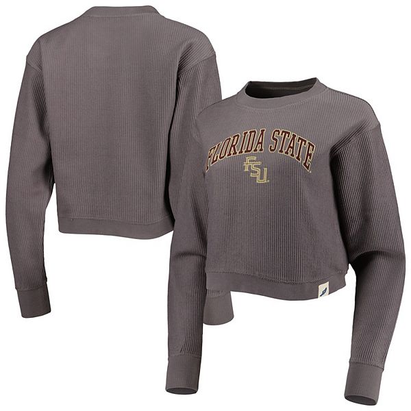 Женская Футболка League Collegiate Wear Серый Florida State Seminoles Classic Campus Corded Timber League Collegiate Wear