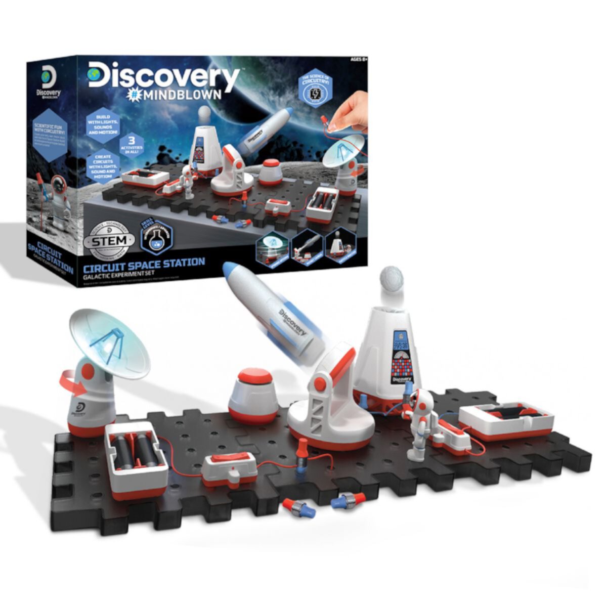 Discovery #Mindblown Circuit Набор галактических экспериментов «Космическая станция» Набор инженерных игрушек «Сделай сам» Discovery Mindblown