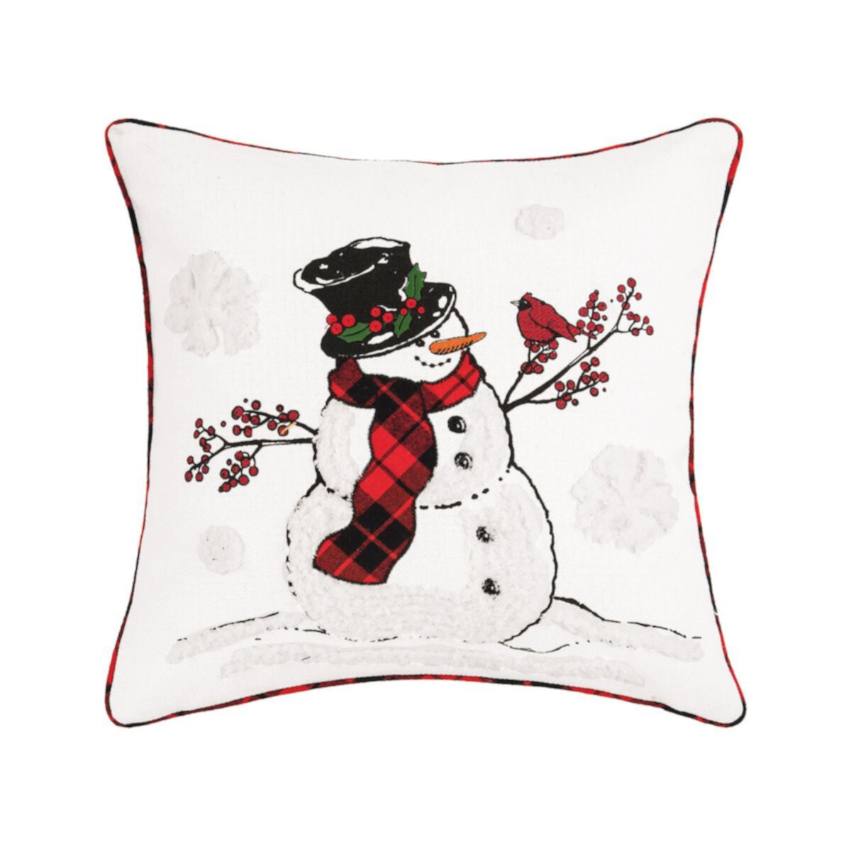 C&F Home Snowman Cardinal Рождественская декоративная подушка C&F Home