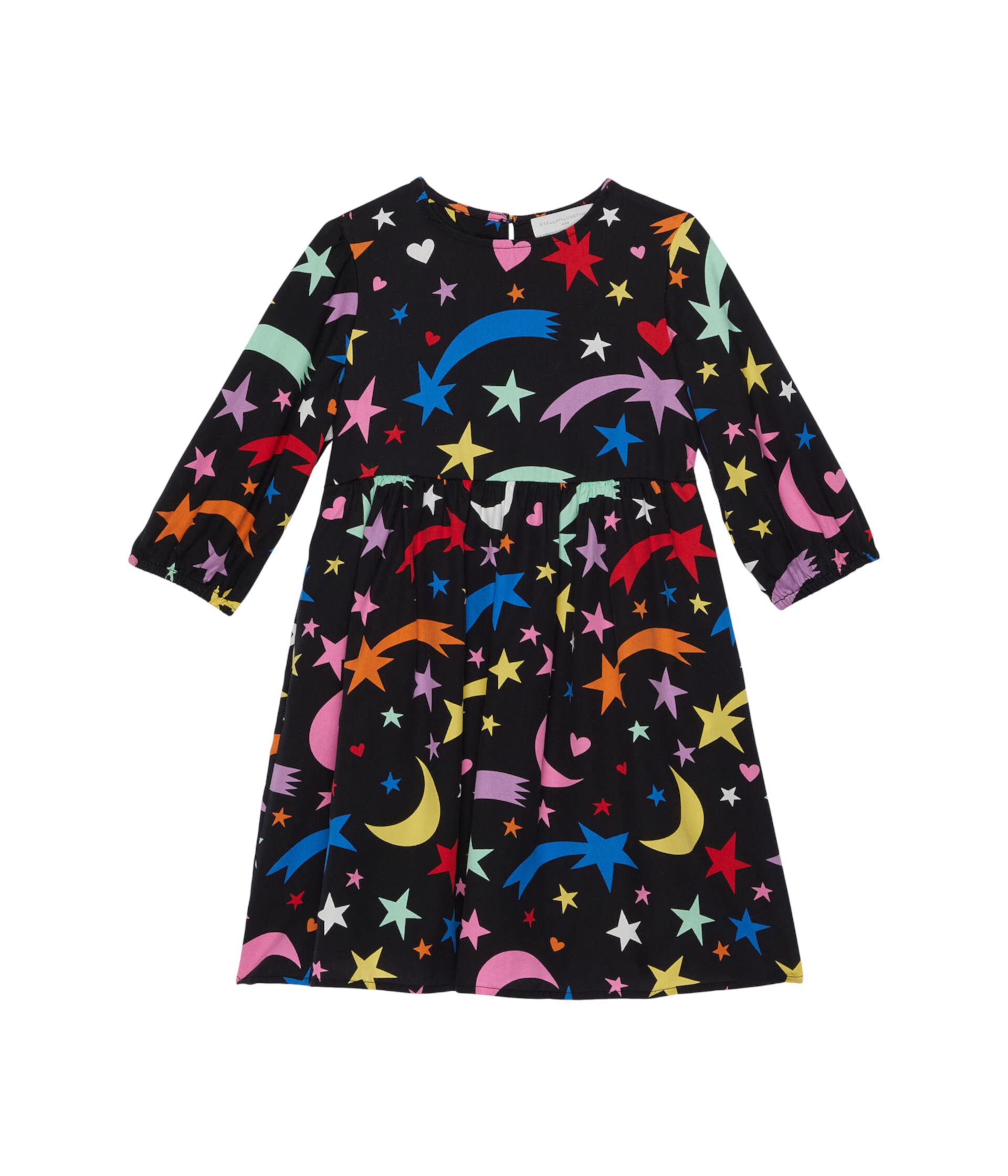 Платье "Падающие звезды" с оборками (для малышей/маленьких детей/больших детей) Stella McCartney Kids