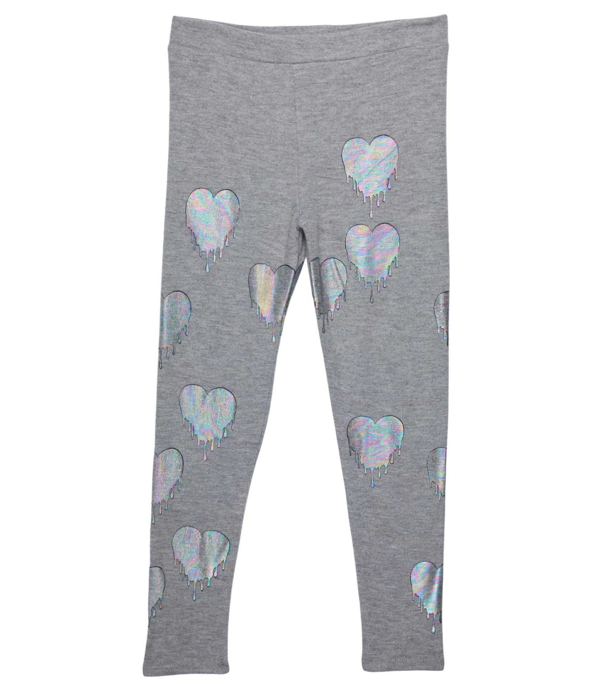 Спортивные брюки Chaser для девочек Drippy Heart Bliss Knit Leggings Chaser