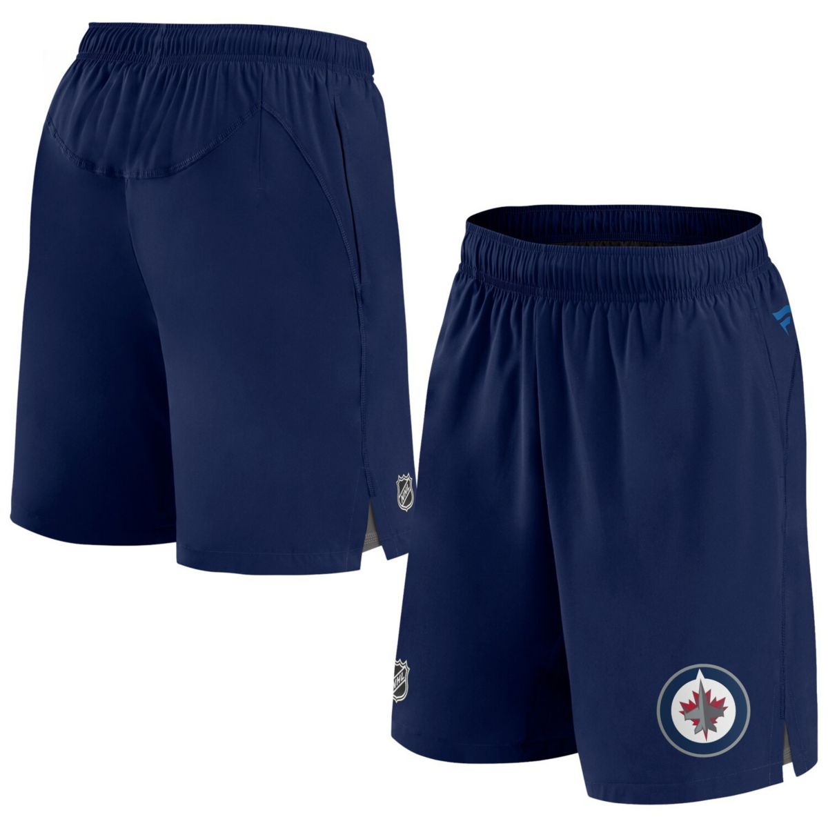 Мужские темно-синие шорты Winnipeg Jets Authentic Pro Rink с логотипом Fanatics Fanatics