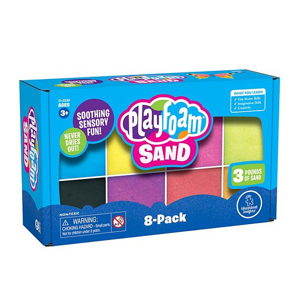 Детские товары для творчества Educational Insights Playfoam Sand 8-Pack Educational Insights