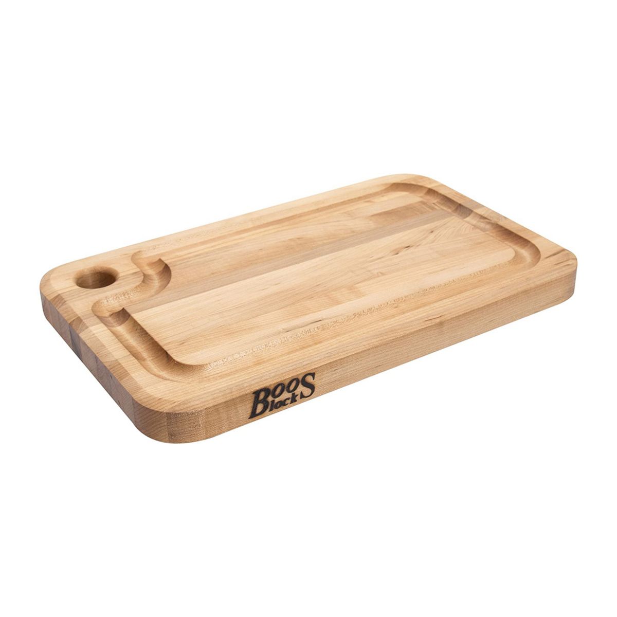 John Boos Block 16 Inch Rectangle Maple Wood Cutting Board with Juice Groove John Boos