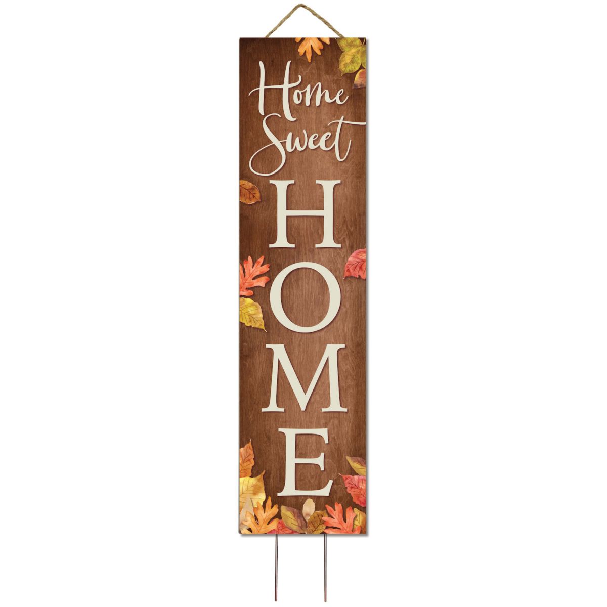 Home Sweet Home Leaves Garden Stake Artisan Signworks