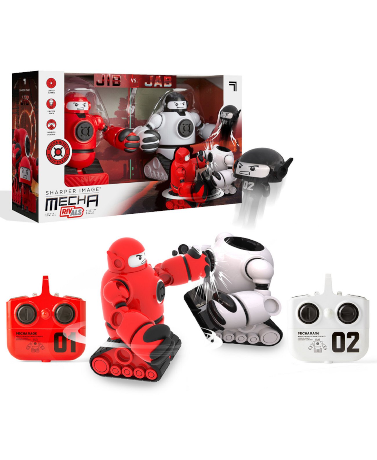 Набор боевых роботов с дистанционным управлением Mecha Rivals, 35 предметов Sharper Image