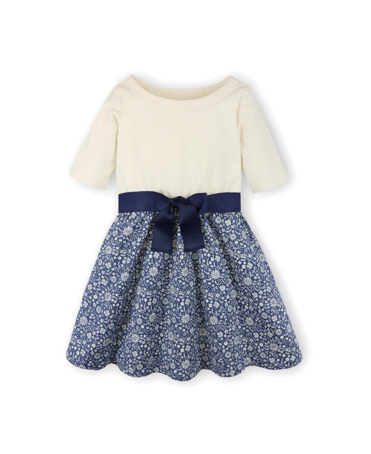 Легкое платье с плиссированной юбкой для девочек, детское Hope & Henry