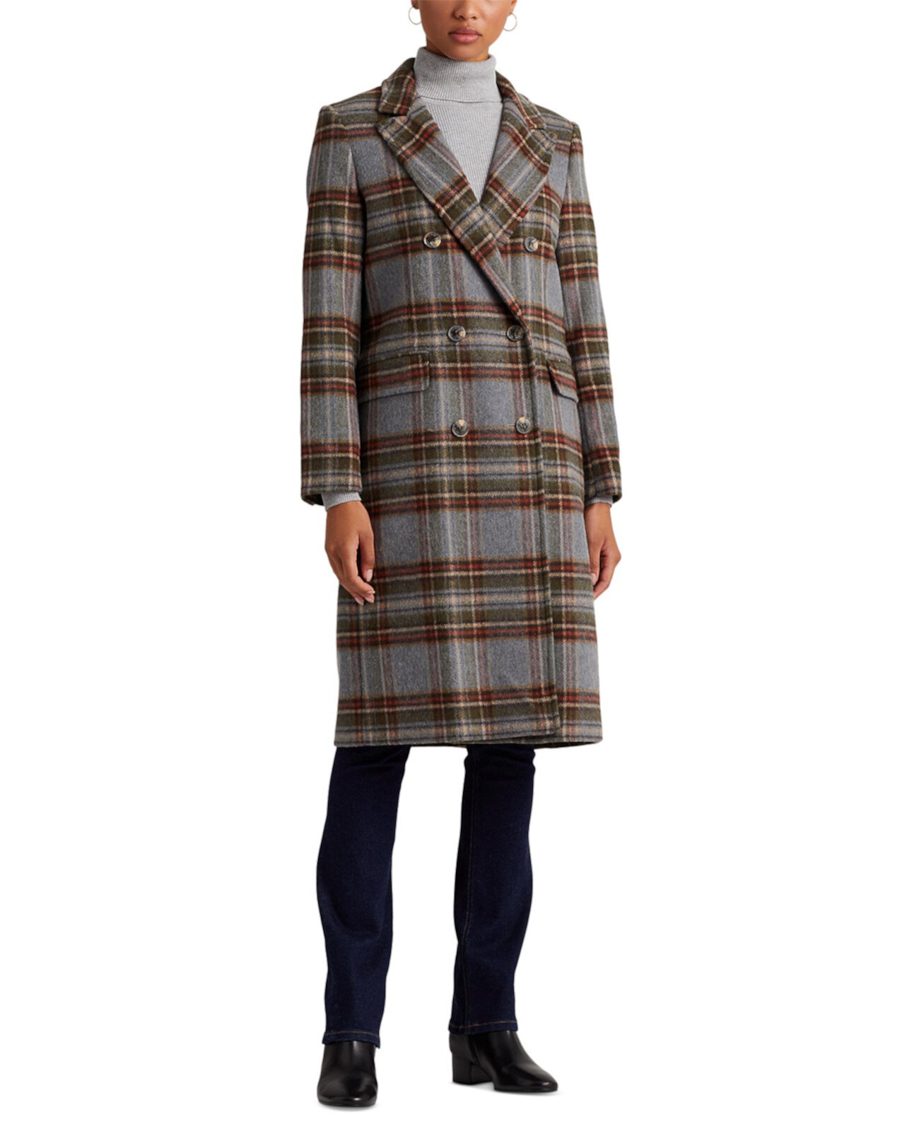 Миниатюрное двубортное пальто Walker, созданное для Macy's Ralph Lauren
