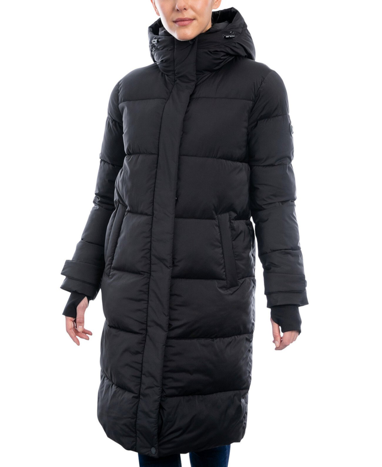 Женское пуховое пальто миниатюрного размера с капюшоном Michael Kors
