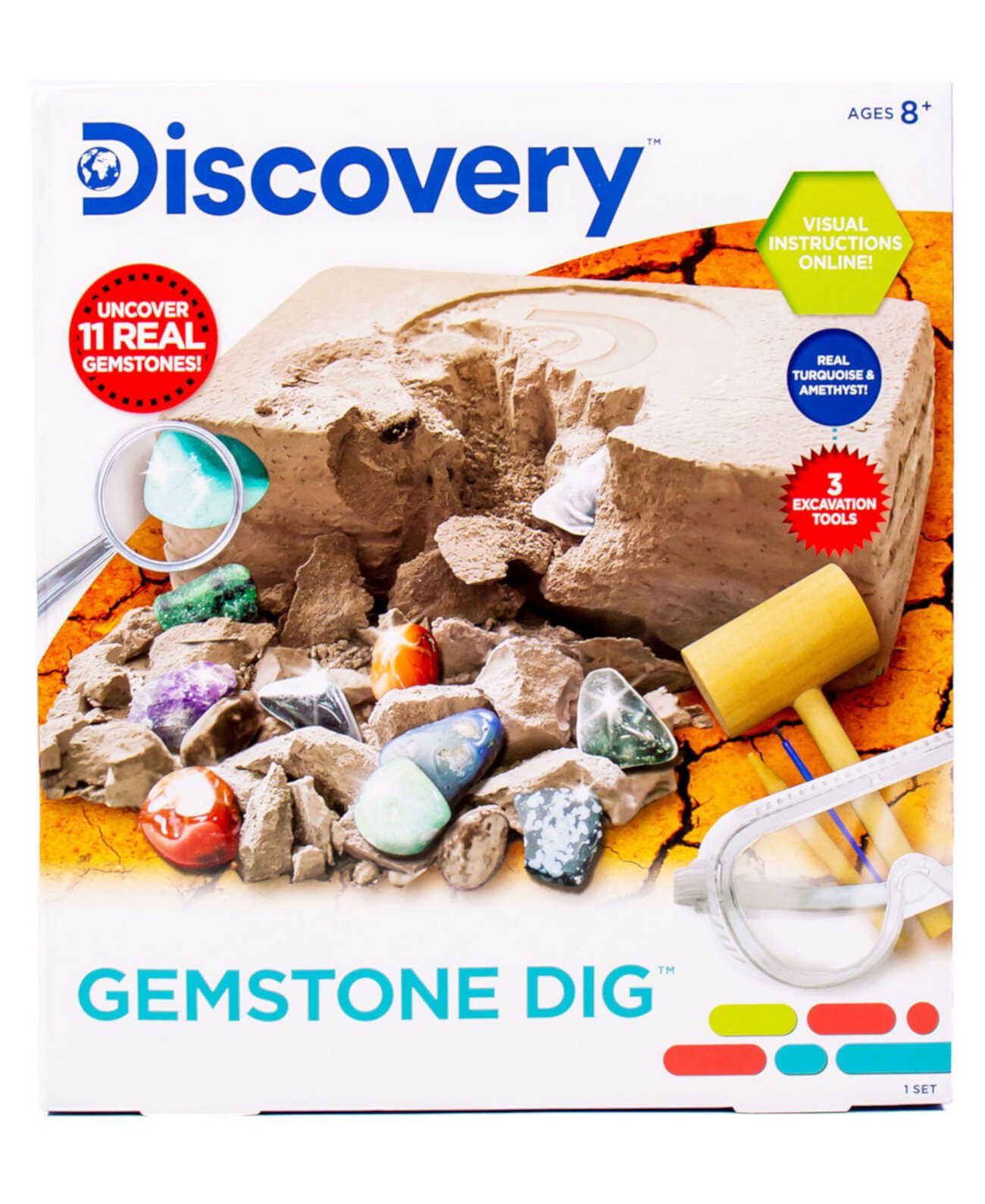 Набор Gemstone Dig из 8 предметов Discovery