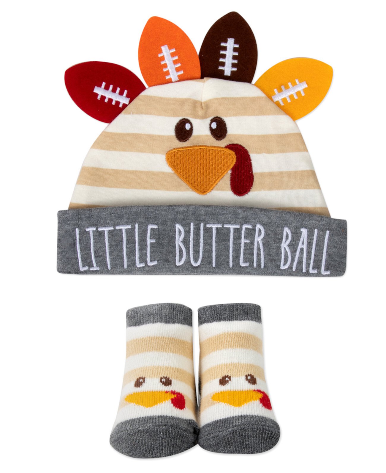 Шапка и носки на День Благодарения Little Butter Ball, набор из 2 предметов Baby Essentials