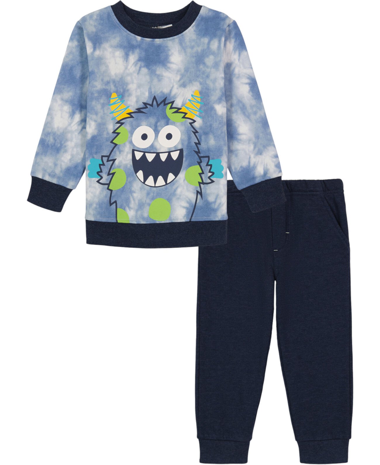 Флисовый пуловер с круглым вырезом и брюки-джоггеры для мальчиков для малышей, комплект из 2 предметов Kids Headquarters